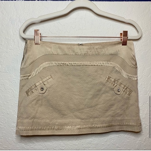 𝅺marciano Khaki Mini Skirt Y2K - Picture 1 of 4
